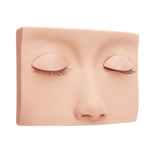 (Pink) Entfernbarer Silikon-Lash-Mannequin-Kopf hellbraun 2