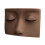 (Dark Brown) Entfernbarer Silikon-Lash-Mannequin-Kopf hellbraun 2