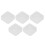 5pcs Transparent White Makeup Puff Storage Box Breathable Dustproof 5