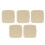 5pcs Transparent Yellow Makeup Puff Storage Box Dustproof Breathable 4