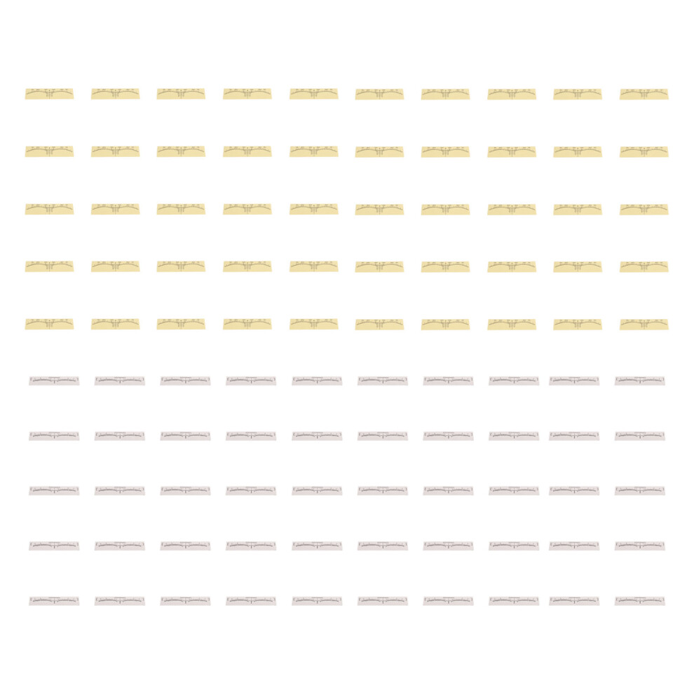 100pcs Disposable Eyebrow Ruler Stencils Guide Measuring Stickers
