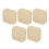 5pcs Transparent Yellow Makeup Puff Storage Box Dustproof Breathable 2