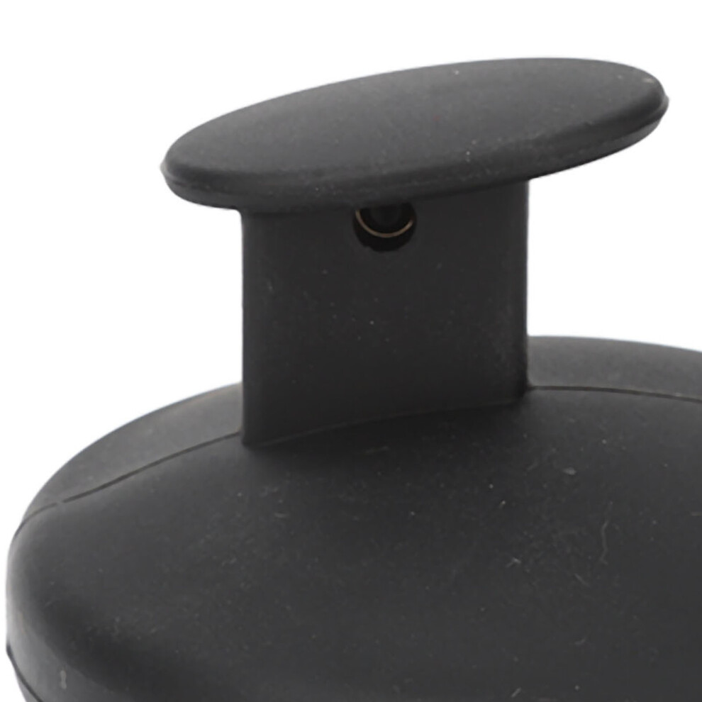 Black Silicone Scalp Massager Shampoo Scrubber Wet Dry Brush