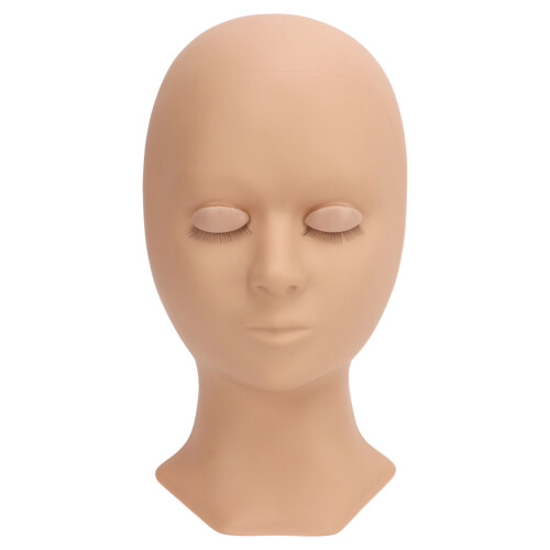 Weiche Silikon-Lash-Mannequin-Kopf mit Ersatz-Augenlidern