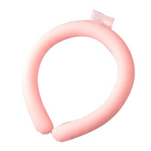 (Pink) Neck Cooling Tube Reusable Hands Free Wrap for Summer Pink
