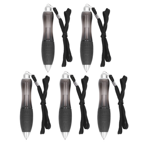 (Black) 5x beschwerte Schreibgriffe mit Kugelschreiber