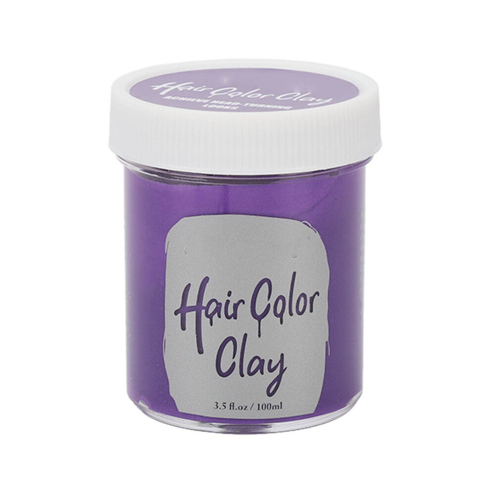 Purple Temporary Hair Dye Wax Mud Styling Clay Cosplay Halloween 3.5Oz