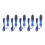 (Blue) 5x große beschwerte Kugelschreiber mit breitem Griff 5