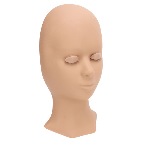 Weiche Silikon-Lash-Mannequin-Kopf mit Ersatz-Augenlidern 2