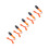 (Orange) 5x große beschwerte Kugelschreiber mit breitem Griff 4