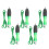 (Green) 5x beschwerte Schreibgriffe mit Kugelschreiber 2