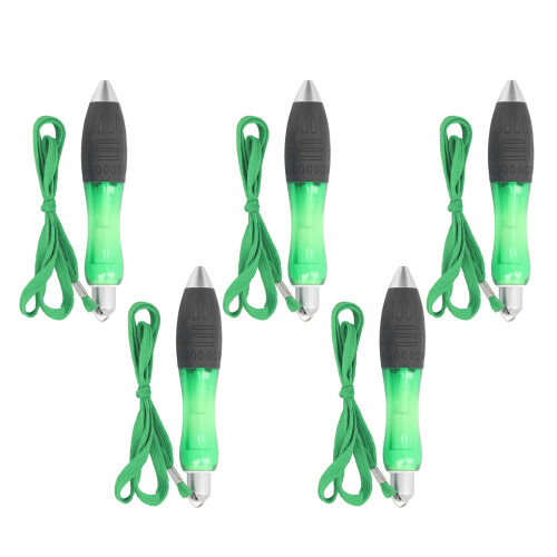 (Green) 5x beschwerte Schreibgriffe mit Kugelschreiber 1