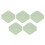 5Pcs Transparent Green Powder Puff Storage Box 2