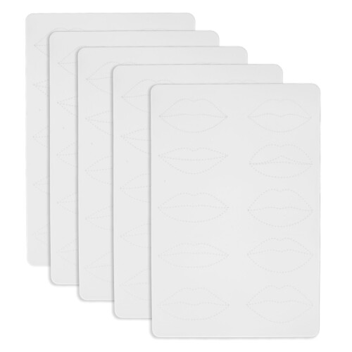5Pz Pelle Pratica Labbra Silicone 1.5mm Spesso Bicolore