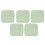 5Pcs Transparent Green Powder Puff Storage Box 5