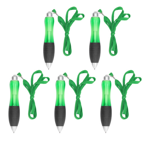 (Green) 5x beschwerte Schreibgriffe mit Kugelschreiber 2