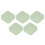 5Pcs Transparent Green Powder Puff Storage Box 3