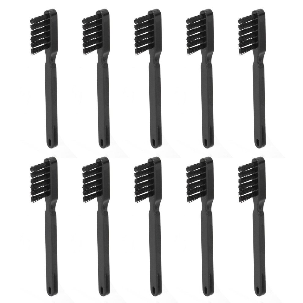 10pcs Sound Aid Cleaning Brush Black Plastic Hearing Tool