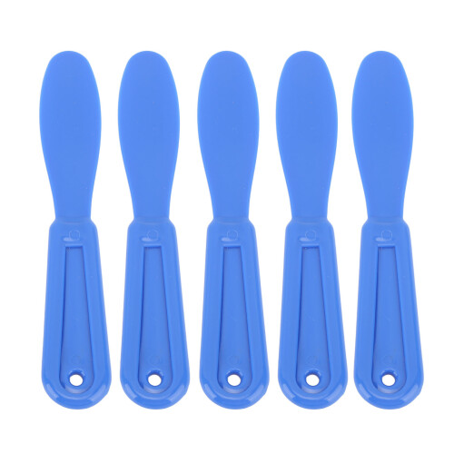 (Dark Blue) 5 spatole dentali plastica blu scuro