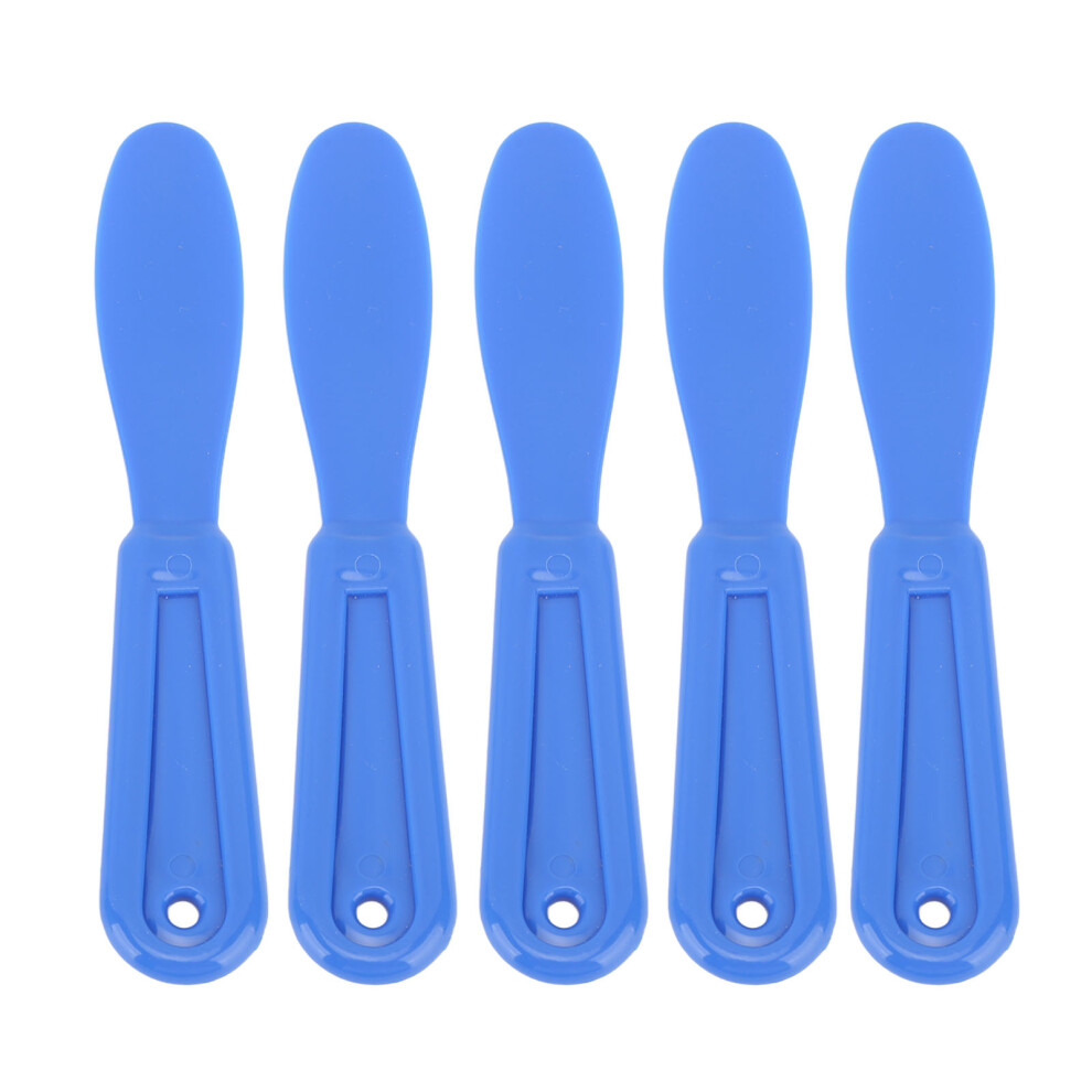 (Dark Blue) 5Pcs Dental Plastic Plaster Spatulas Mixing Knife Dark Blue 461605424552