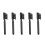 10pcs Black Plastic Cleaning Brush Hearing Aid Tool 4