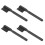 10pcs Black Plastic Cleaning Brush Hearing Aid Tool 2