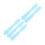 (Light Blue) 5x Dental-Gips-Spateln Mischmesser Dunkelblau 2