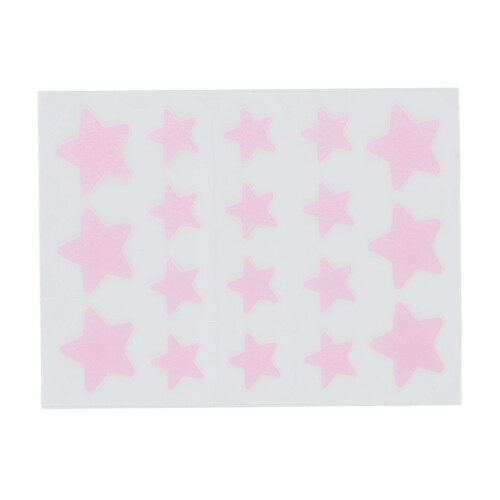 18Pcs Star-Shaped Hydrocolloid Pimple Patches - Pink