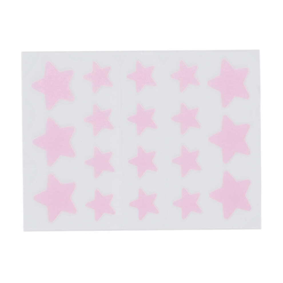 18Pcs Hydrocolloid Pimple Patch Star Shape Reduce Inflammation Pink