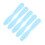 (Light Blue) 5x Dental-Gips-Spateln Mischmesser Dunkelblau 5