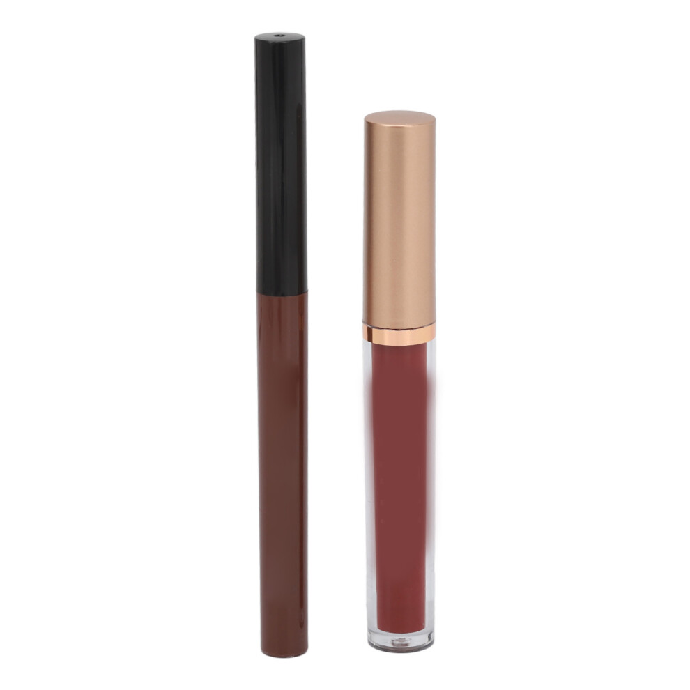 Matte Liquid Lipstick Lip Liner Set Waterproof Long Lasting Gloss