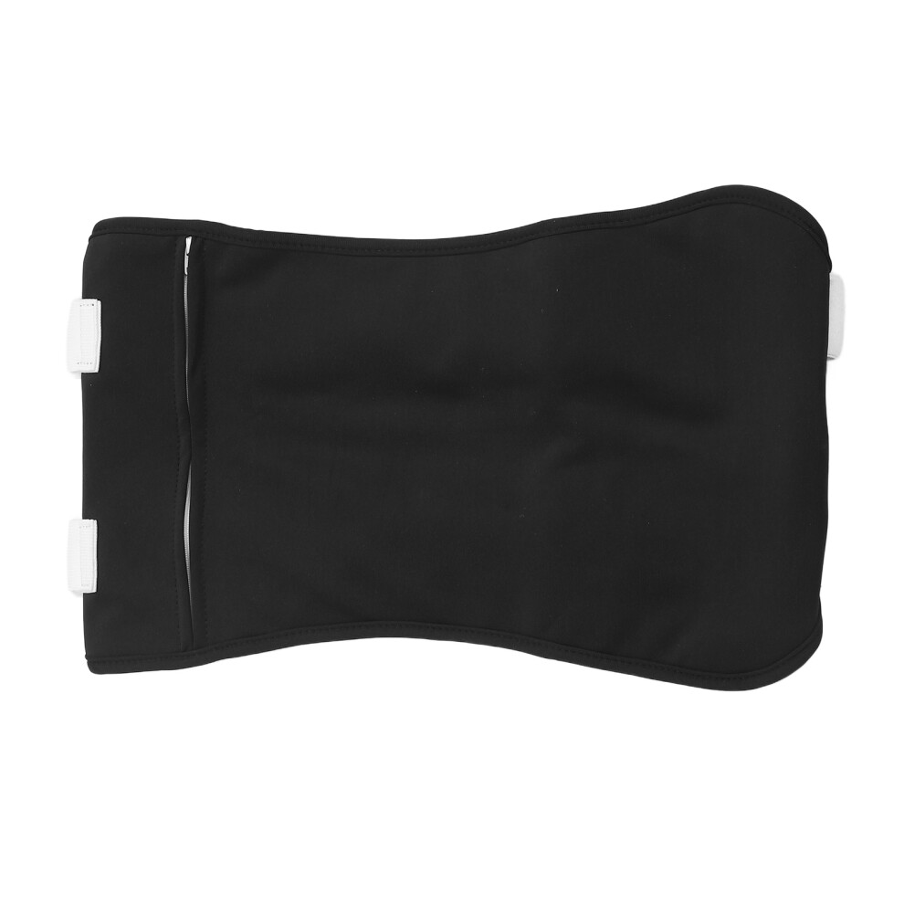 Black Waist Castor Oil Pack Wrap Leak Proof Reusable