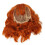 Hitzebeständige Orange Lockenperücke Pony Halloween 4
