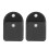 2pcs Black Dust-Proof Hearing Amp Pouch 1