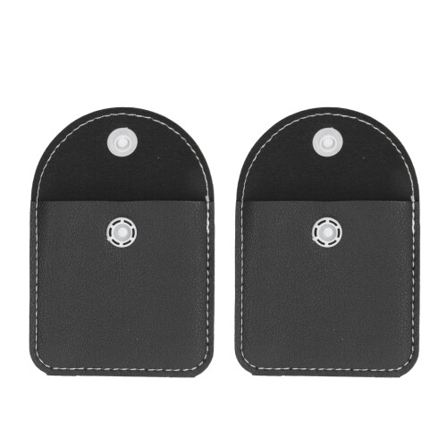 2pcs Black Dust-Proof Hearing Amp Pouch