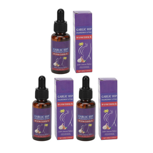 3pcs Butt Lifting Oil Garlic Firming Serum 30ml