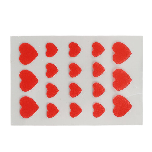 18Pcs Heart Shape Hydrocolloid Acne Patches for Makeup 2