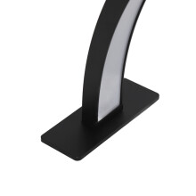 (EU Plug) 35W Schwarz Halbmond-Schreibtischlampe LED 3000K-6000K Nagelkunst