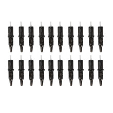 (Black) 20pcs 5ml Tattoo Pen Cartridges Liner Shader Ink Free Practice Blue