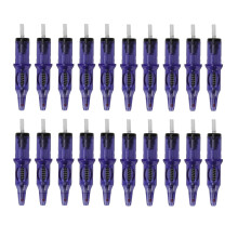 (Blue) 20pcs 5ml Tattoo Pen Cartridges Liner Shader Ink Free Practice Blue