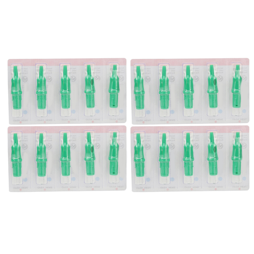 Green (Green) 20Pcs Tattoo Cartridge Ballpoint Needle 5Ml Ink