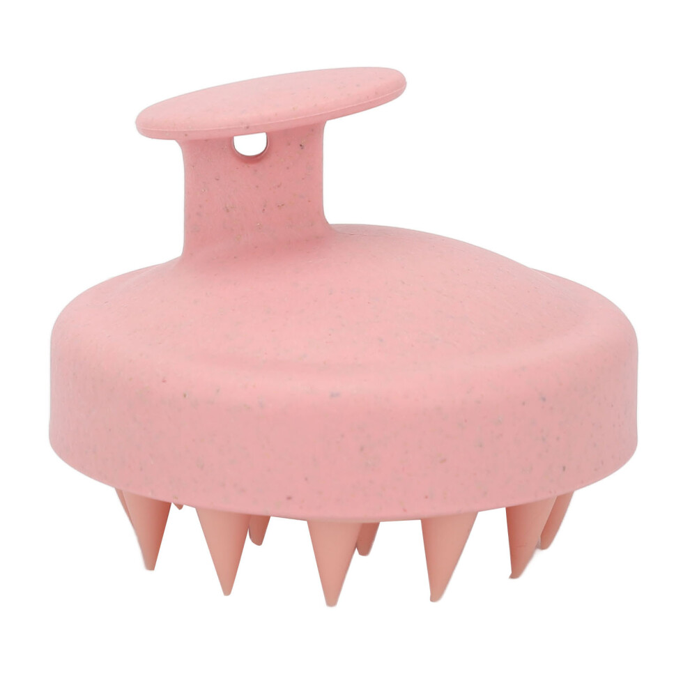 Unisex Pink Silicone Scalp Massage Comb Hair Care Stress Relief Portable