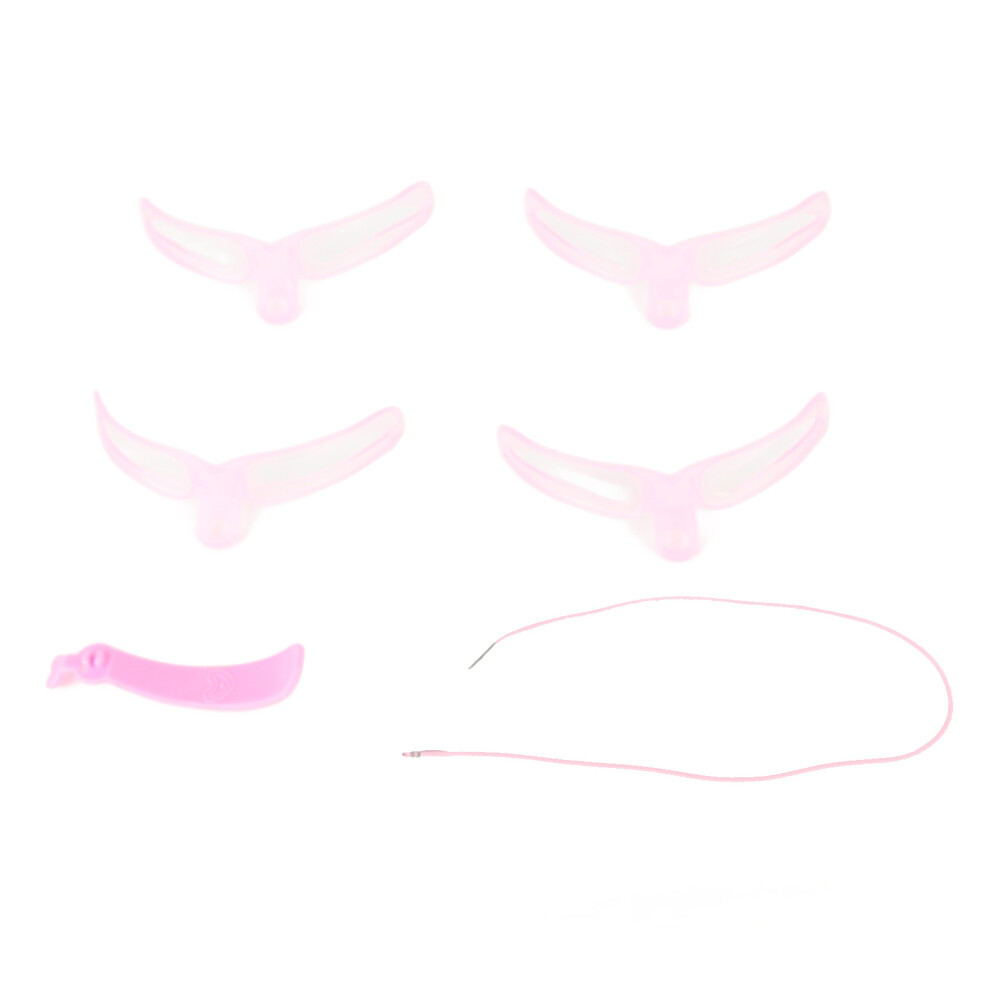 Washable Reusable Eyebrow Stencil Kit with Detachable Handle
