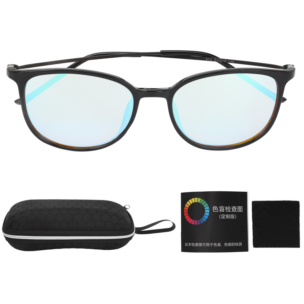 Color Blindness Glasses High Contrast Reduce Distortion Black Frame