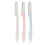 3pcs Eyebrow Dermaplaning Tool Folding Exfoliating Shaper 3