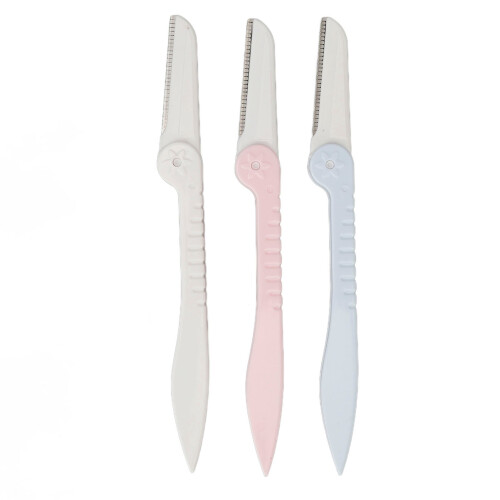 3pcs Eyebrow Dermaplaning Tool Folding Exfoliating Shaper 2