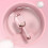 (Pink) Kuh-förmiger Lockenstab 1,3 Zoll einstellbar blau 5