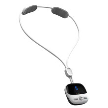 (White) Mini Halsmassager 4 Modi 9 Sterktes Wit