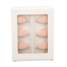 (Pink) 3x Pink Replacement Eyelids for Mannequin