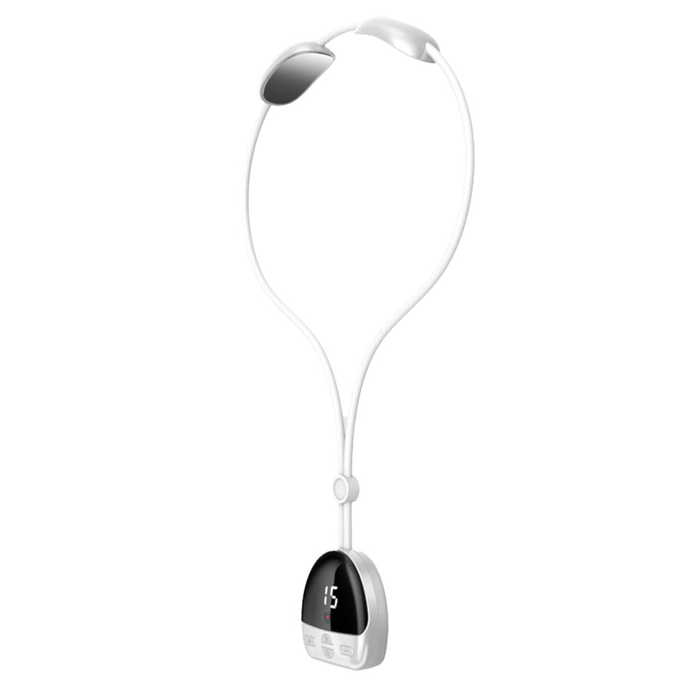 White (White) Electric Pulse Neck Massager Pendant Constant Temp Hot Compress
